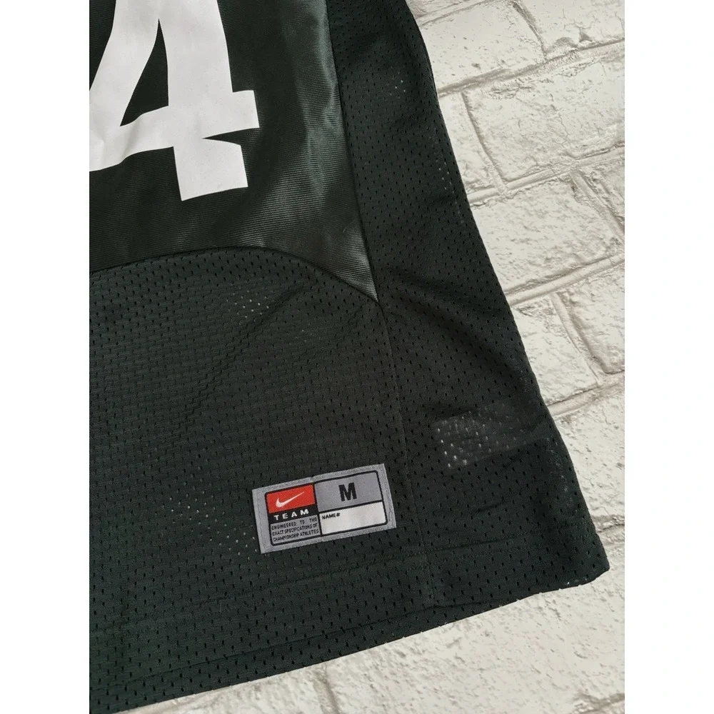 Michigan State Spartans #24 Green Youth Size‎ M College Football Jersey